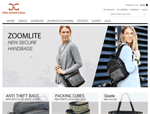 Tablet Screenshot of dynaleather.com